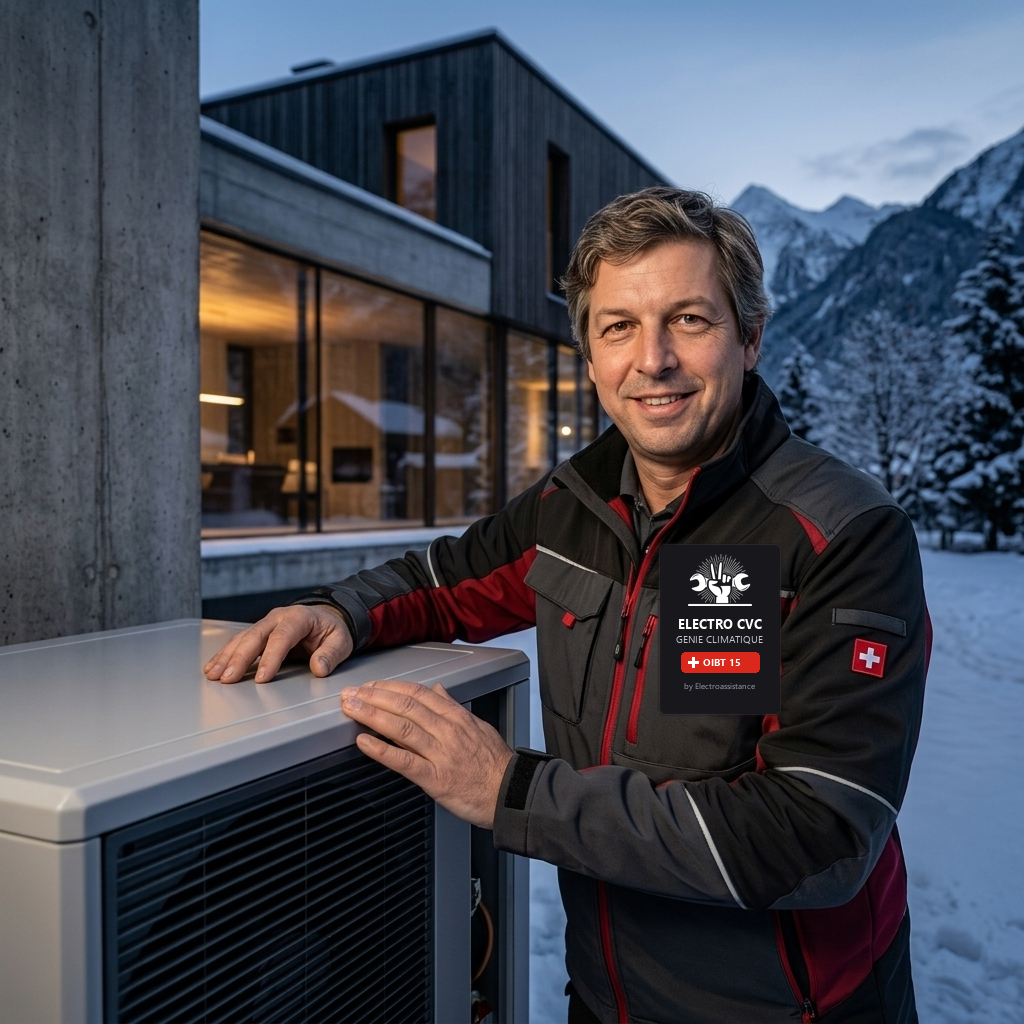 Ricardo Pereira - Frigoriste et Expert CVC certifié OIBT 15 en intervention sur pompe à chaleur dans le Canton de Vaud